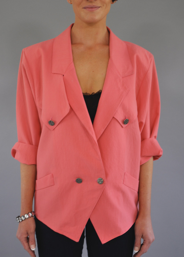 Vintage Slouch Jacket, Coral Jacket, Vintage Deli Clothing, Online Vintage Clothing, Norfolk